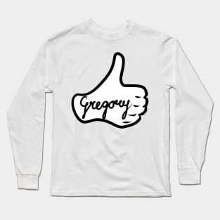 Men name Gregory Long Sleeve T-Shirt